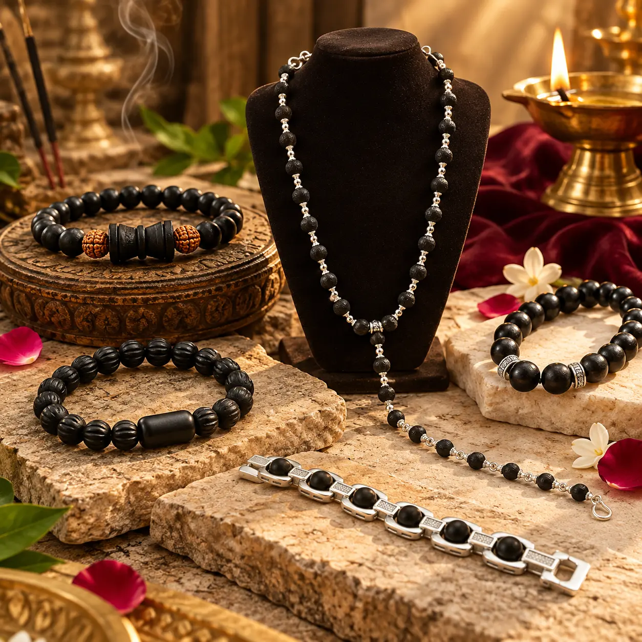 Karungali bracelets and mala